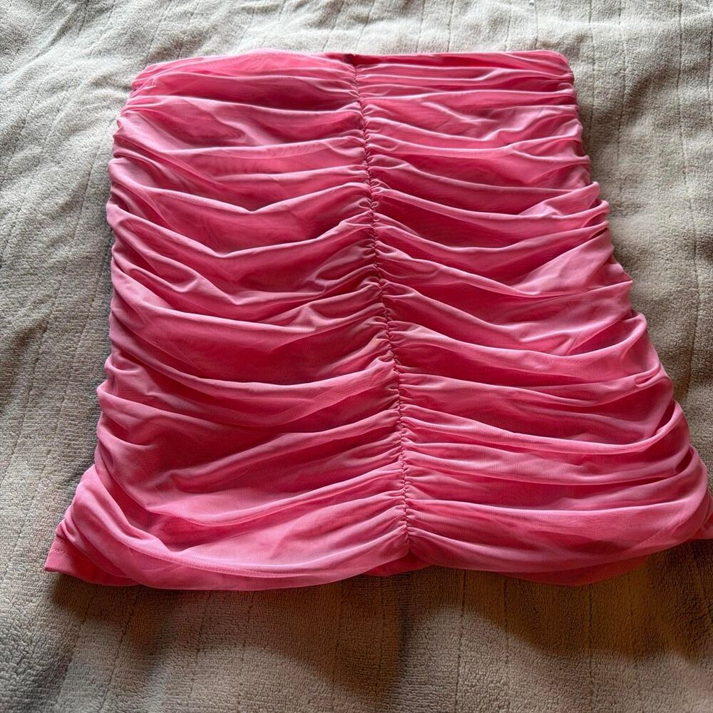 Akira Persephone Pink Ruched Skirt  Size L